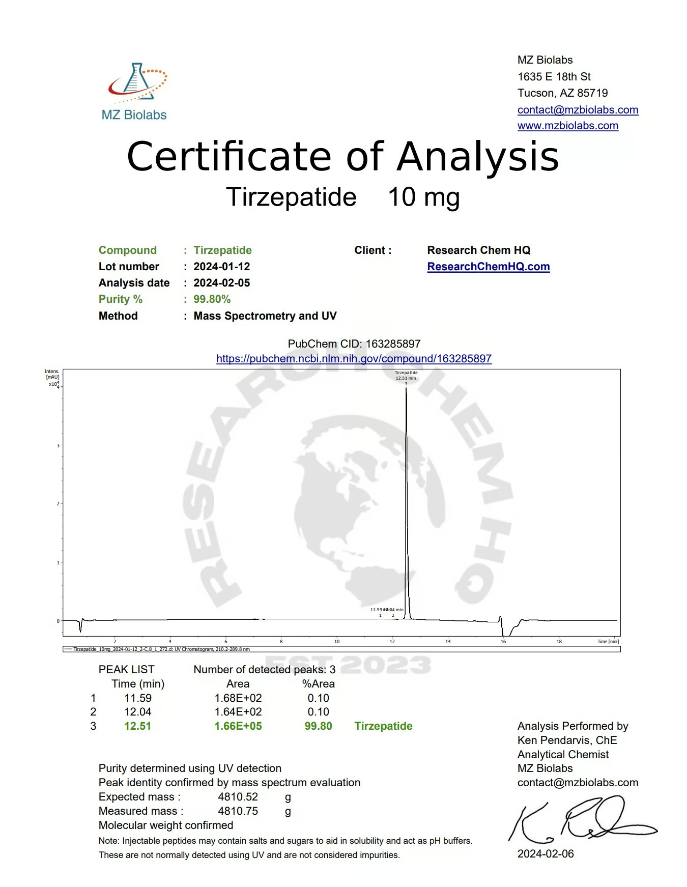 Tirzepatide Sodium 10mg